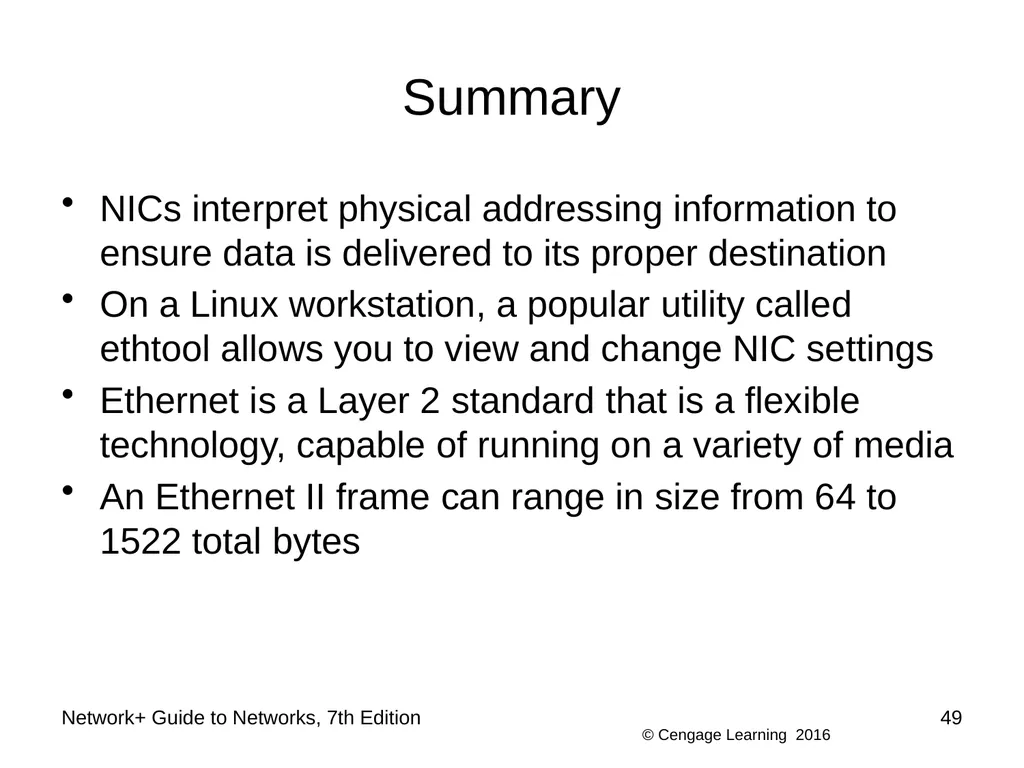 Network+ Guide to Networks 7th Edition Chapter 4 - slide 49 of 50
