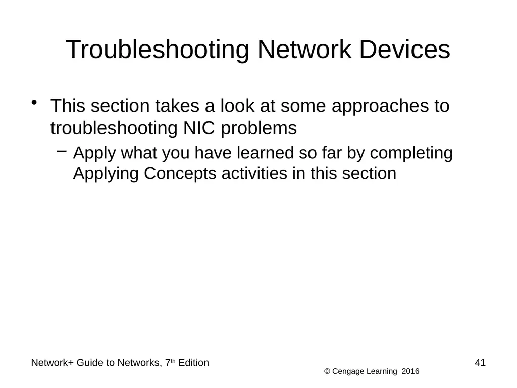 Network+ Guide to Networks 7th Edition Chapter 4 - slide 41 of 50