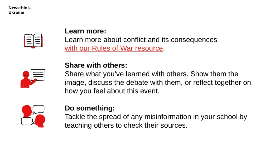 Newsthink. Ukraine Learning objectives: Examine - slide 9 of 9