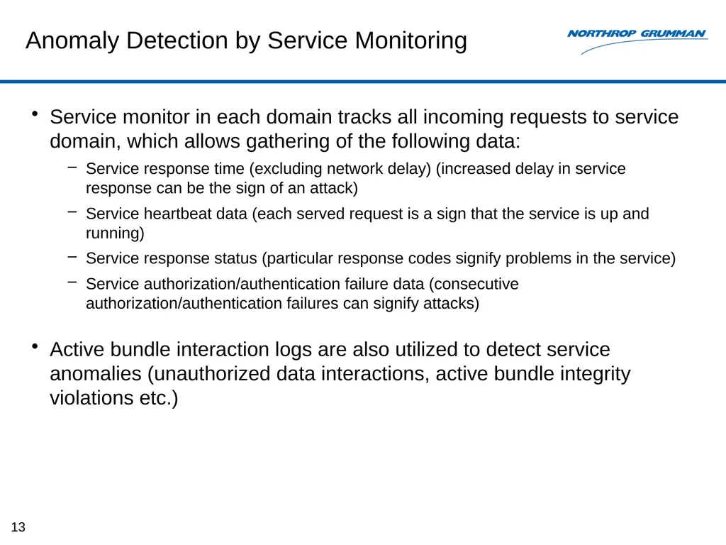 Monitoring-based System for E2E Security Auditing - slide 13 of 61