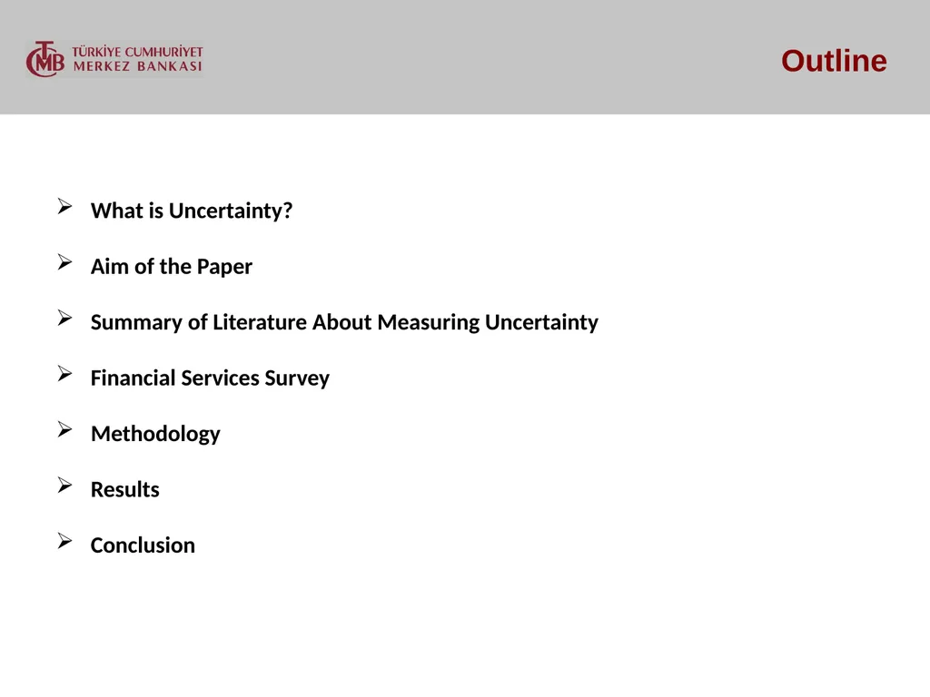 MEASURING UNCERTAINTY IN THE FINANCIAL SECTOR - slide 2 of 19