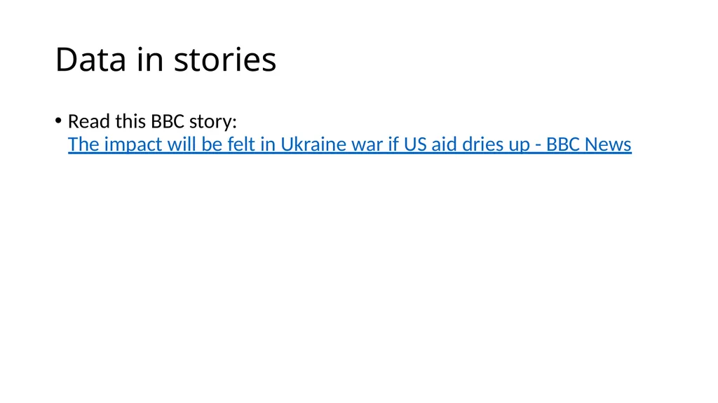 USING DATA TO SUPPORT STORIES Theophilus Abbah, - slide 7 of 20