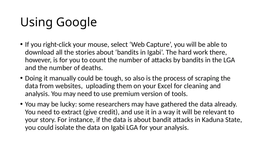 USING DATA TO SUPPORT STORIES Theophilus Abbah, - slide 14 of 20