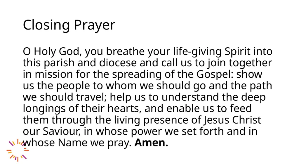 A Time of Prayer: Listening for Divine Sparks in - slide 33 of 35