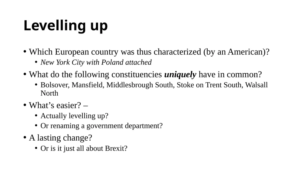 Housing (and some other stuff) More questions than - slide 3 of 9