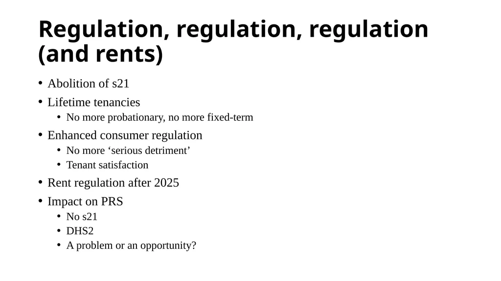 Housing (and some other stuff) More questions than - slide 7 of 9