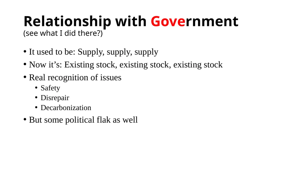 Housing (and some other stuff) More questions than - slide 2 of 9