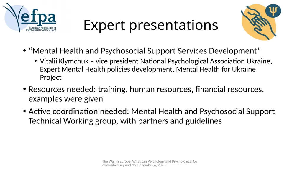 Standing Committee Crisis, Disaster and Trauma - slide 7 of 11
