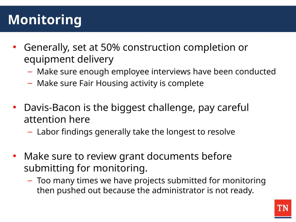 2025 CDBG Compliance Workshop Administrator - slide 120 of 132