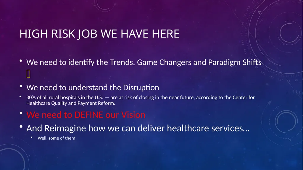 Evolving Healthcare Landscape Disruption Leaves - slide 53 of 69