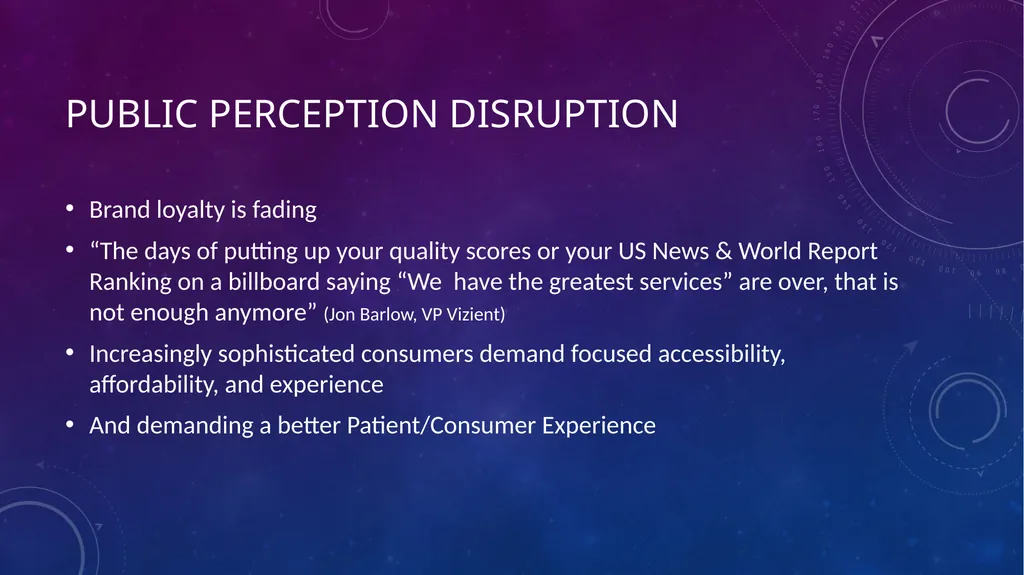 Evolving Healthcare Landscape Disruption Leaves - slide 45 of 69