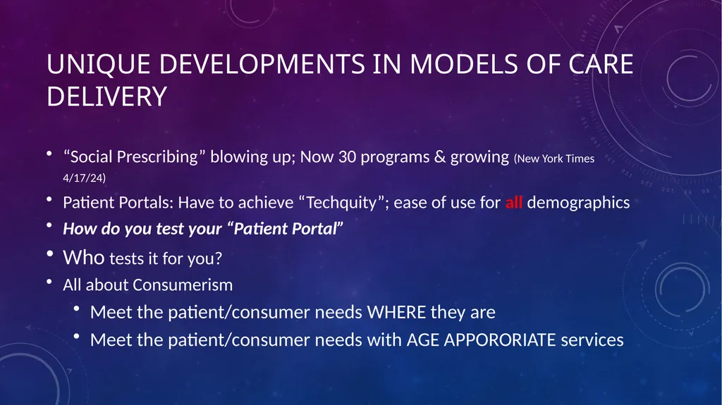 Evolving Healthcare Landscape Disruption Leaves - slide 18 of 69
