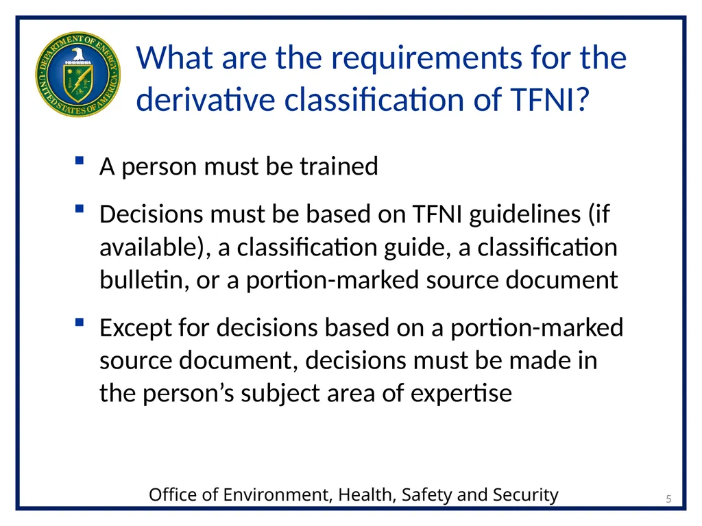 1 Transclassified Foreign Nuclear Information - slide 5 of 24
