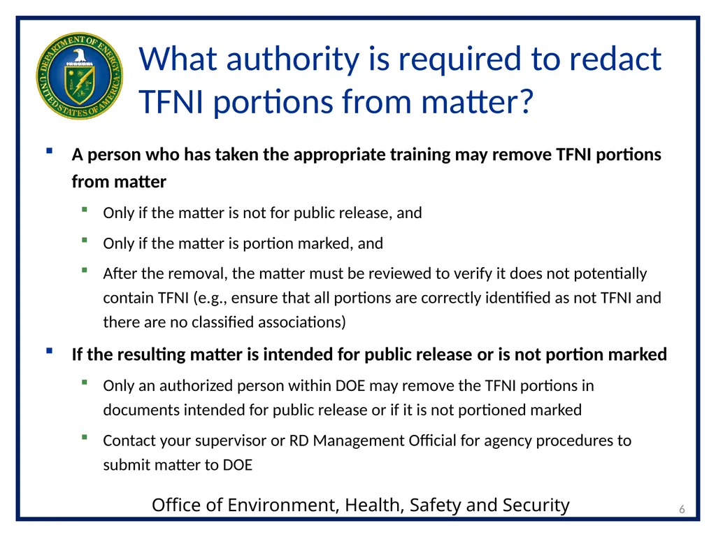 1 Transclassified Foreign Nuclear Information - slide 6 of 24