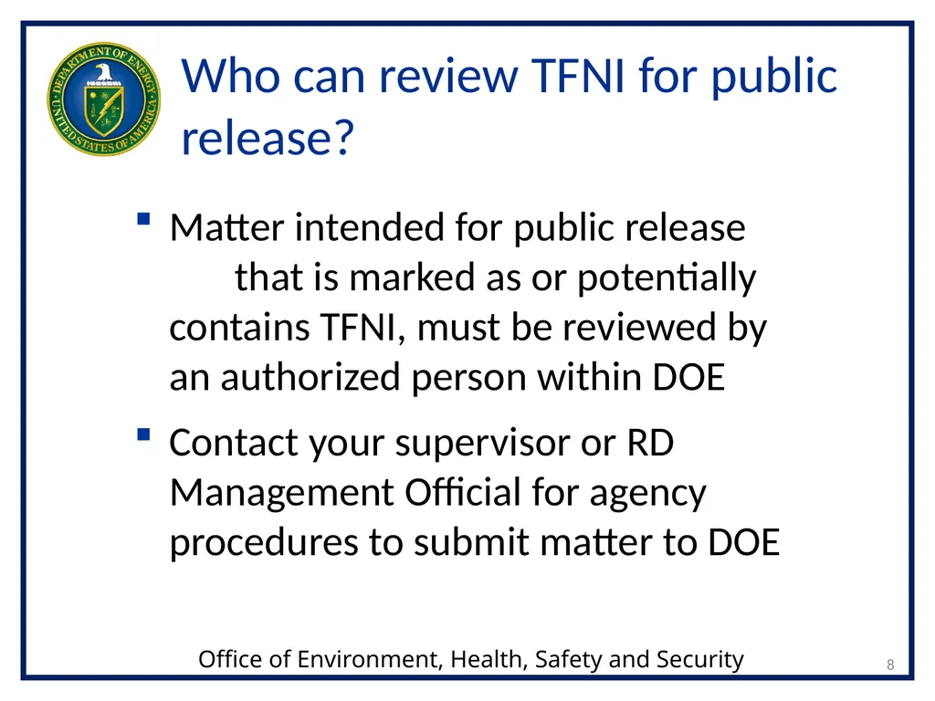 1 Transclassified Foreign Nuclear Information - slide 8 of 24