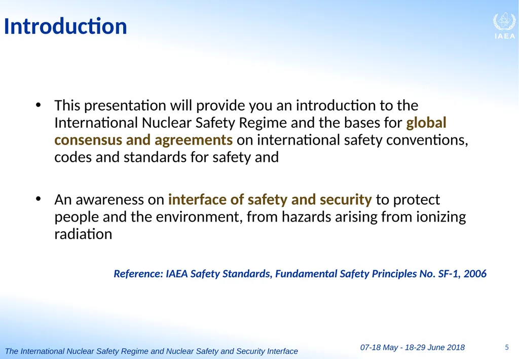 BASIC PROFESSIONAL TRAINING COURSE Module III P3 - slide 5 of 36