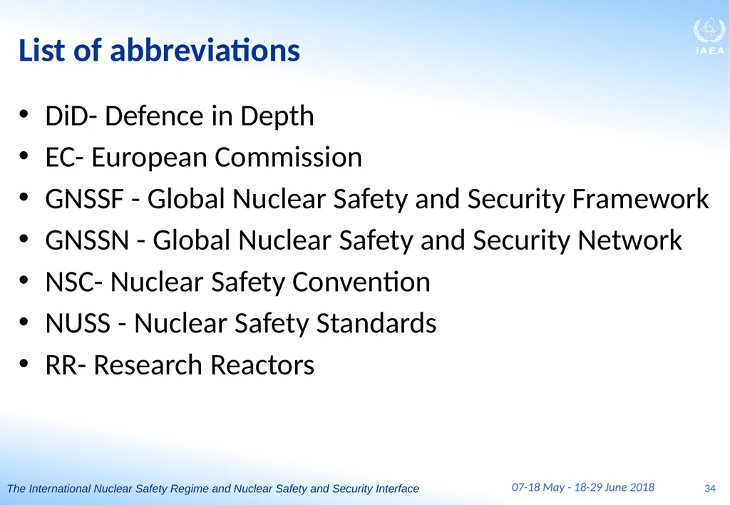BASIC PROFESSIONAL TRAINING COURSE Module III P3 - slide 34 of 36