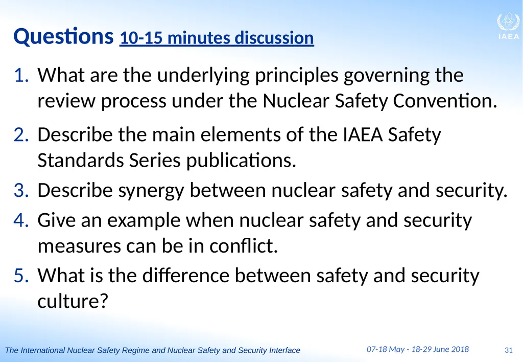 BASIC PROFESSIONAL TRAINING COURSE Module III P3 - slide 31 of 36