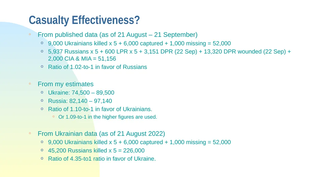 Some Observations from the War in Ukraine The - slide 30 of 49