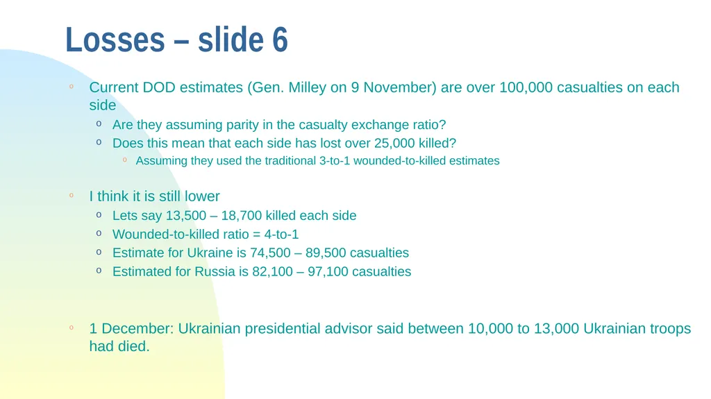 Some Observations from the War in Ukraine The - slide 10 of 49