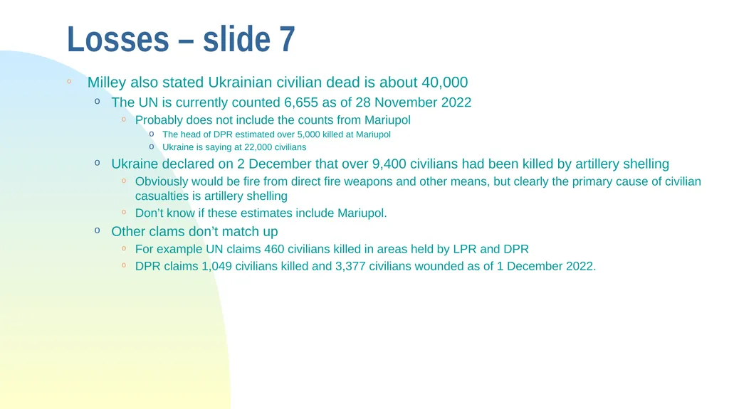 Some Observations from the War in Ukraine The - slide 11 of 49