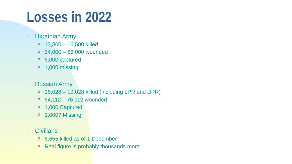 Some Observations from the War in Ukraine The - slide 46 of 49