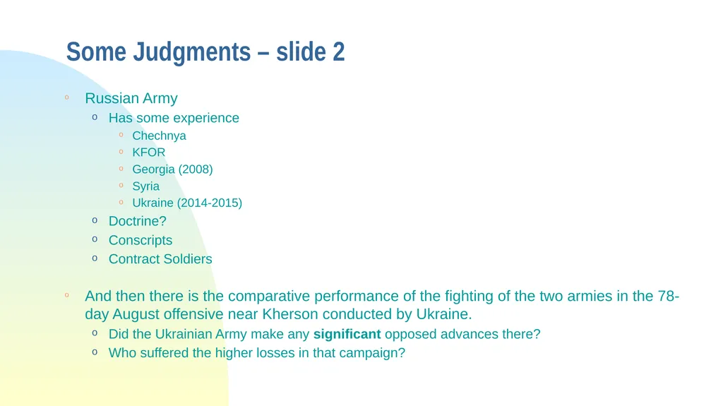 Some Observations from the War in Ukraine The - slide 33 of 49
