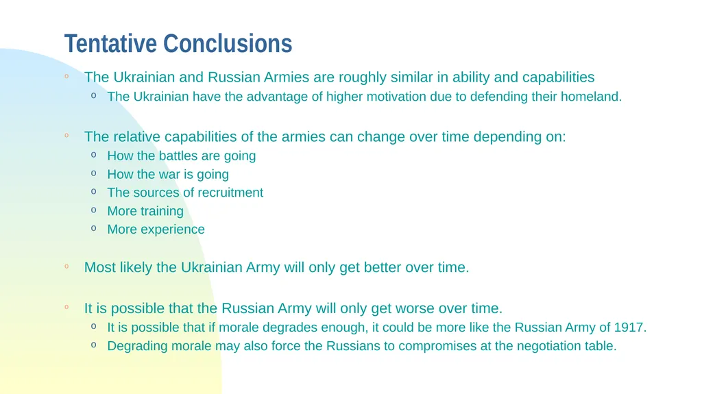 Some Observations from the War in Ukraine The - slide 34 of 49