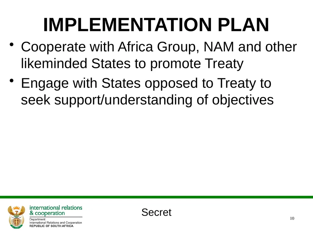 Presentation to SELECT committee on international - slide 10 of 12