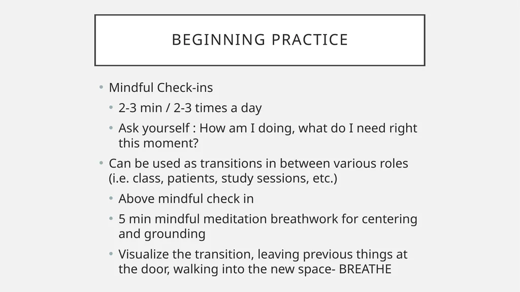 Introduction to Mindfulness and Meditation for - slide 16 of 21