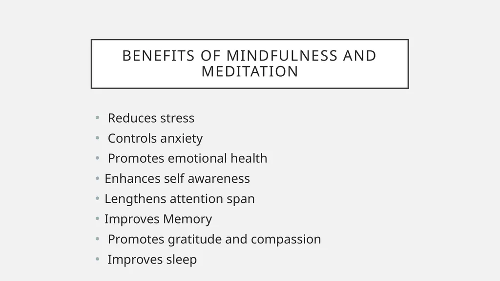 Introduction to Mindfulness and Meditation for - slide 6 of 21