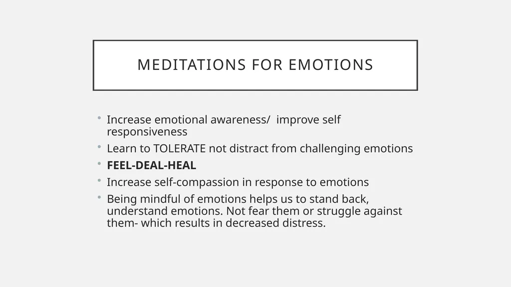 Introduction to Mindfulness and Meditation for - slide 14 of 21