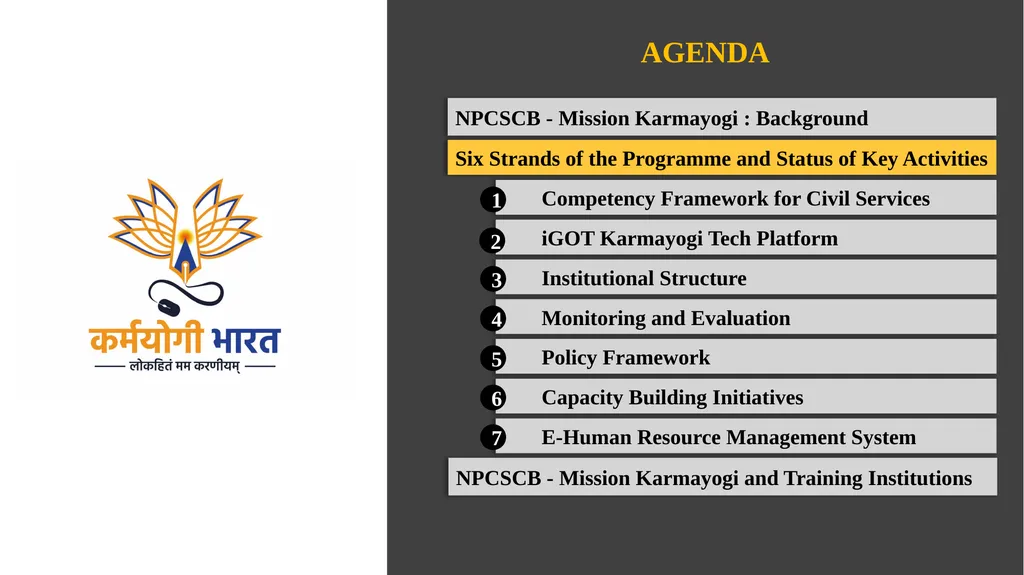 कर्मयोगी अभियान National Programme for Civil - slide 8 of 37