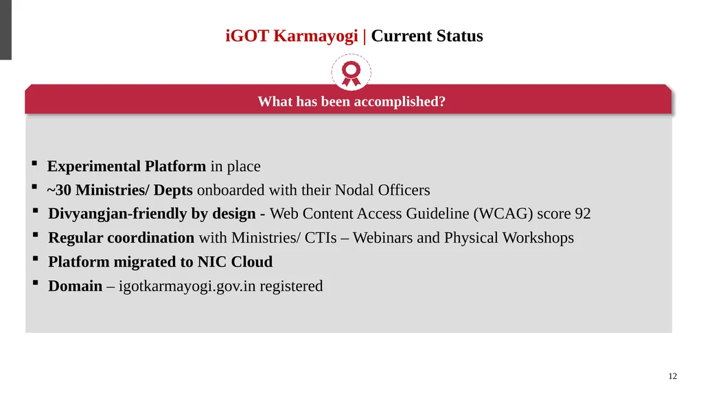 कर्मयोगी अभियान National Programme for Civil - slide 12 of 37