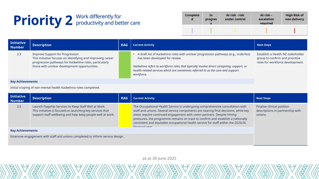 Health Workforce Plan Progress Report Dec 24 – 30 - slide 8 of 20