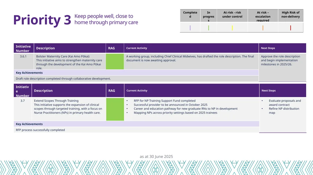 Health Workforce Plan Progress Report Dec 24 – 30 - slide 13 of 20