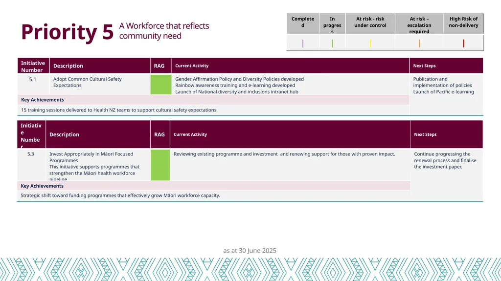 Health Workforce Plan Progress Report Dec 24 – 30 - slide 18 of 20