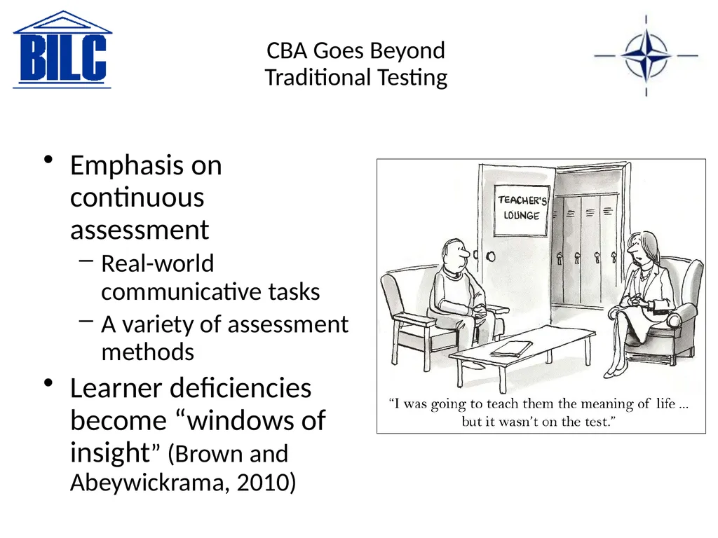 Classroom-Based Assessment (CBA) What Works and - slide 23 of 30