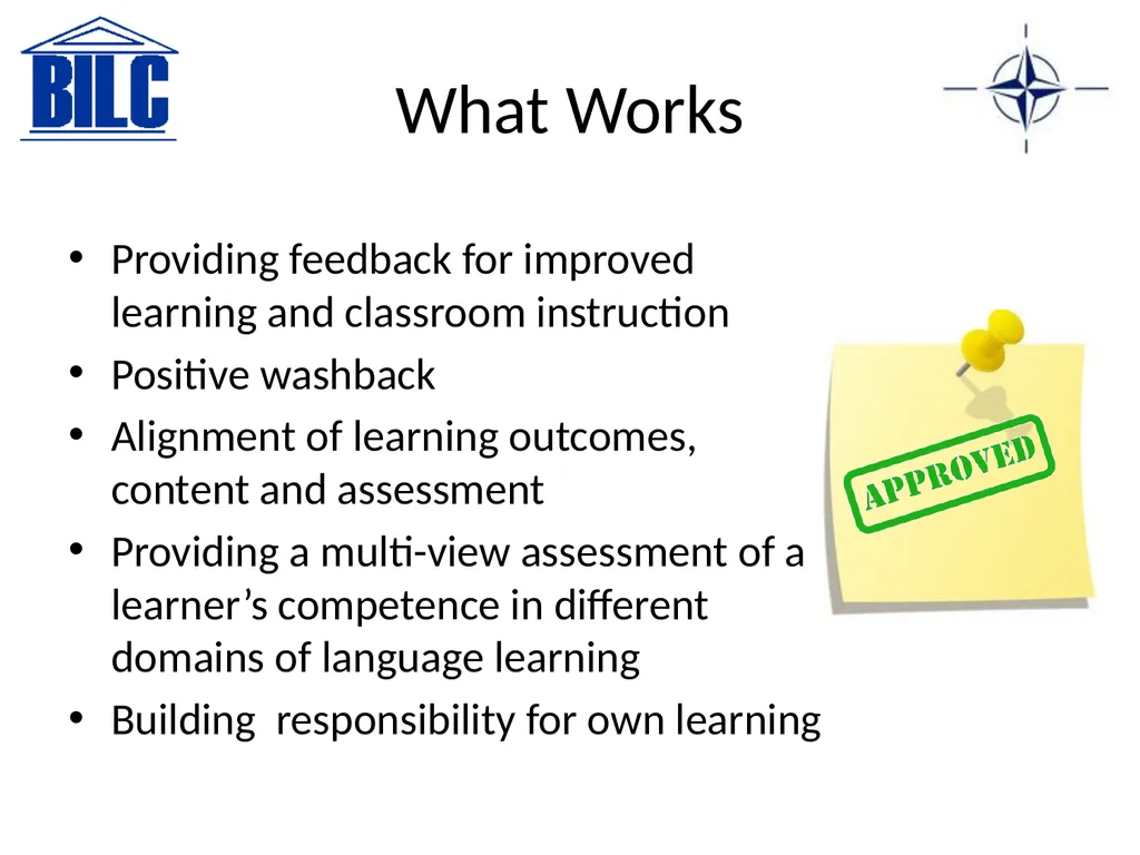 Classroom-Based Assessment (CBA) What Works and - slide 26 of 30