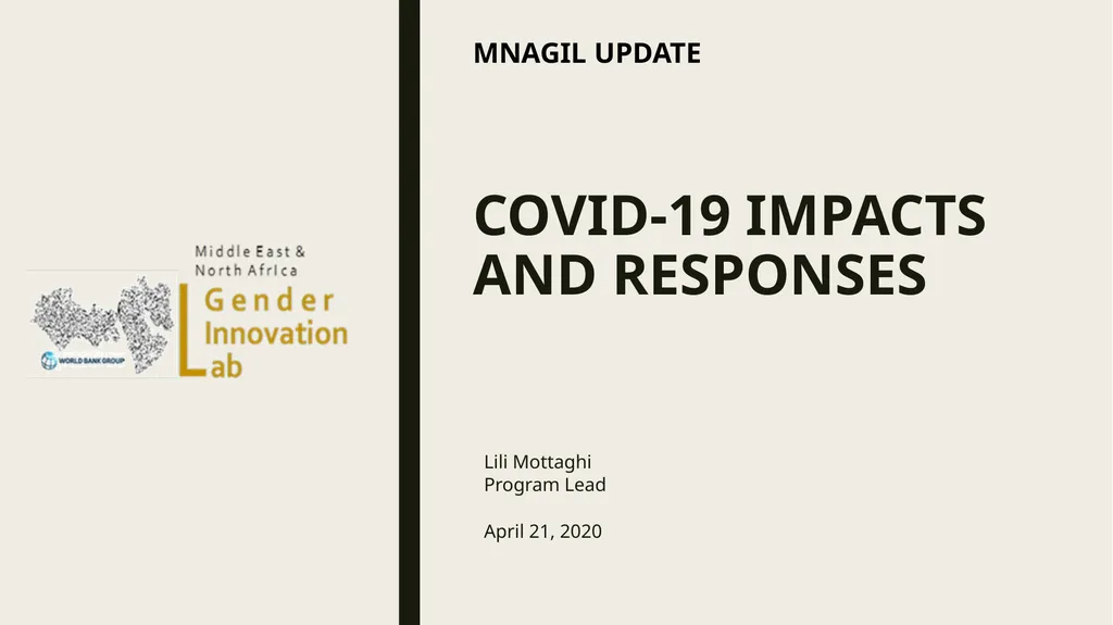 Lili Mottaghi Program Lead April 21, 2020 MNAGIL