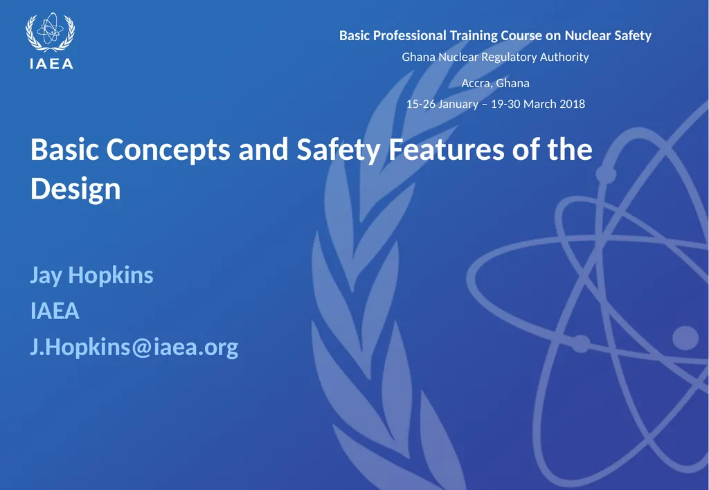 Design of a Nuclear Reactor Jay Hopkins IAEA - slide 35 of 107