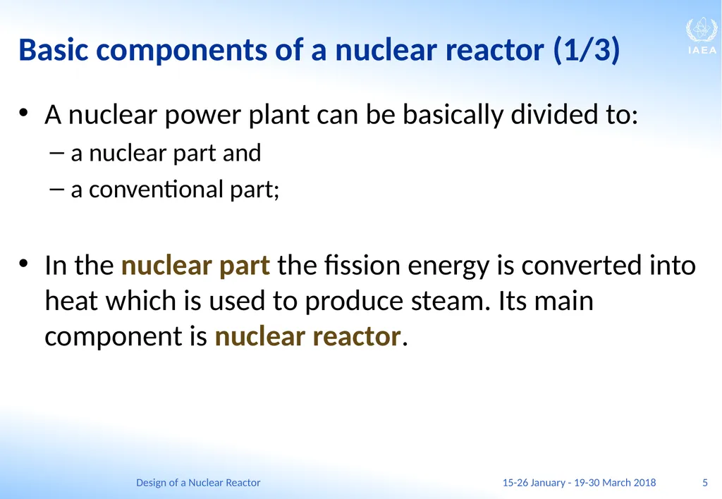 Design of a Nuclear Reactor Jay Hopkins IAEA - slide 5 of 107