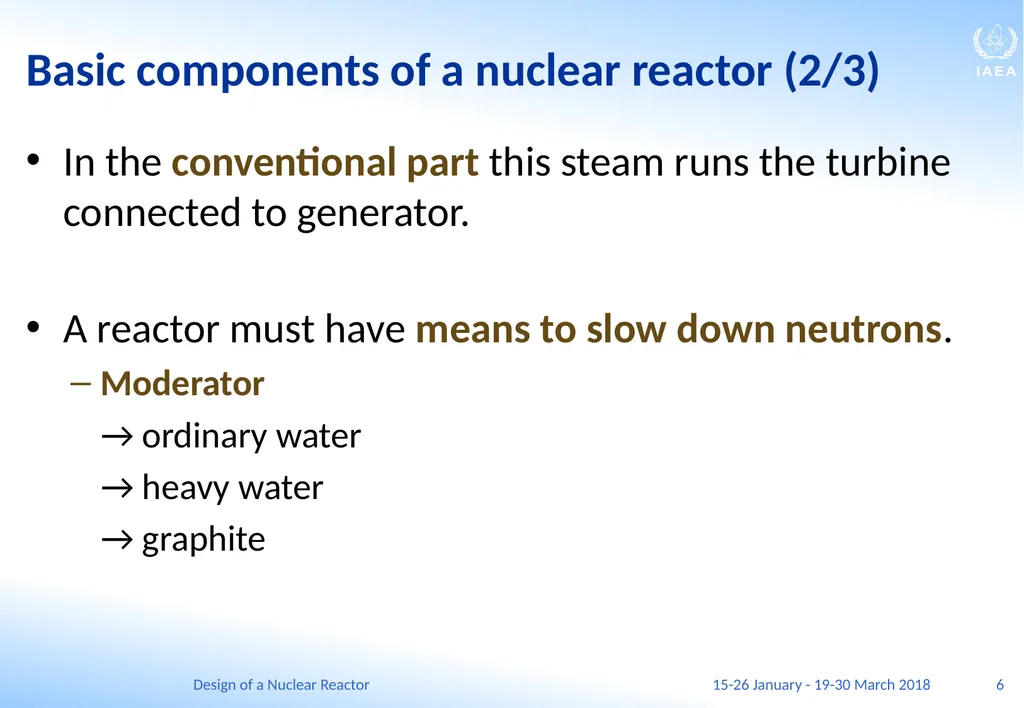 Design of a Nuclear Reactor Jay Hopkins IAEA - slide 6 of 107