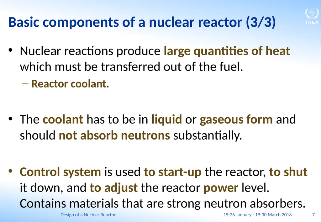 Design of a Nuclear Reactor Jay Hopkins IAEA - slide 7 of 107