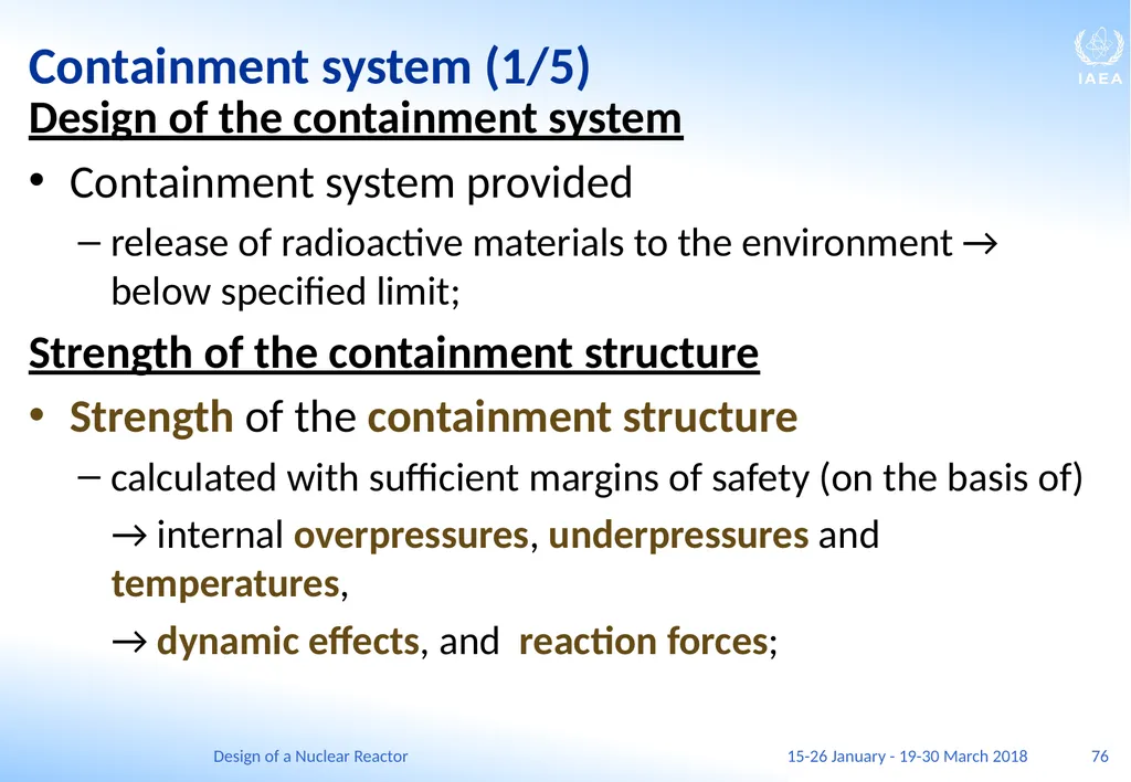Design of a Nuclear Reactor Jay Hopkins IAEA - slide 76 of 107
