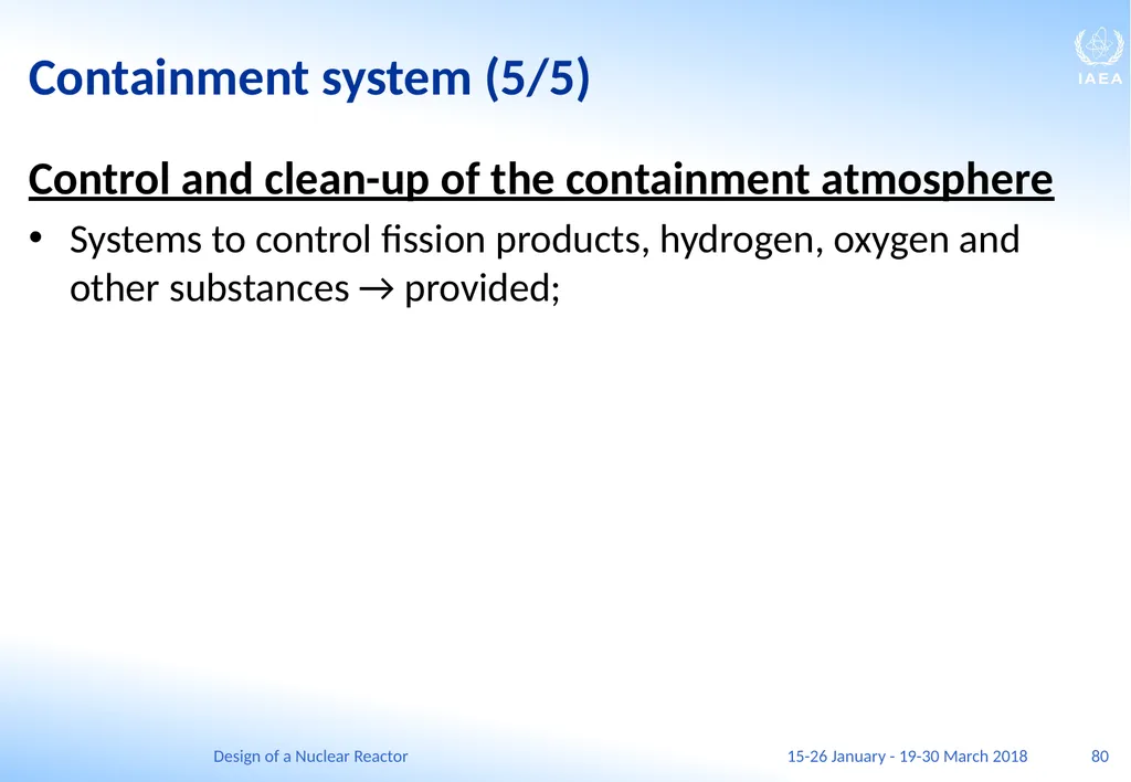 Design of a Nuclear Reactor Jay Hopkins IAEA - slide 80 of 107