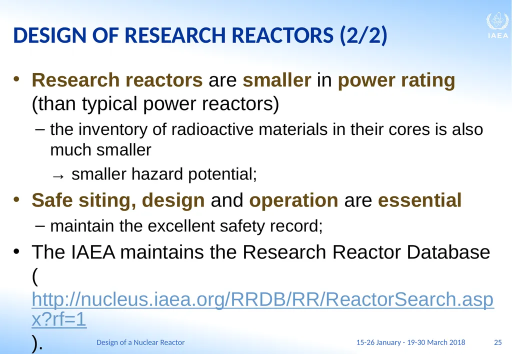 Design of a Nuclear Reactor Jay Hopkins IAEA - slide 25 of 107