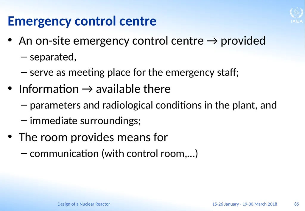 Design of a Nuclear Reactor Jay Hopkins IAEA - slide 85 of 107
