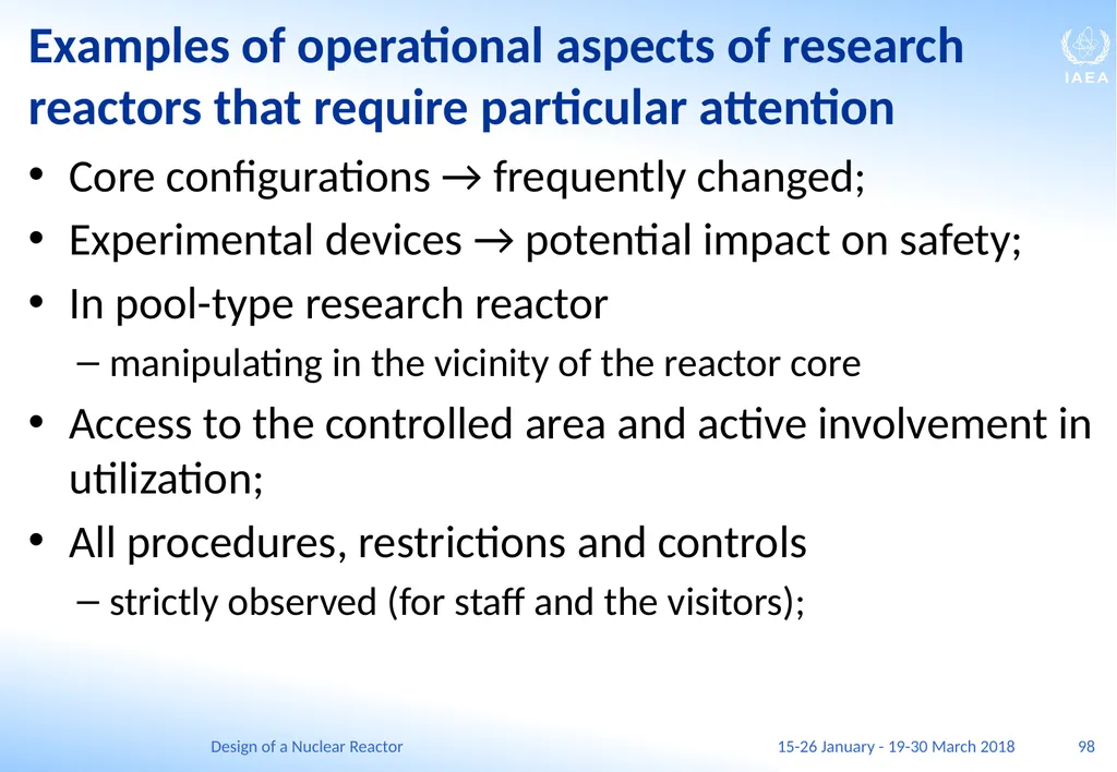Design of a Nuclear Reactor Jay Hopkins IAEA - slide 98 of 107