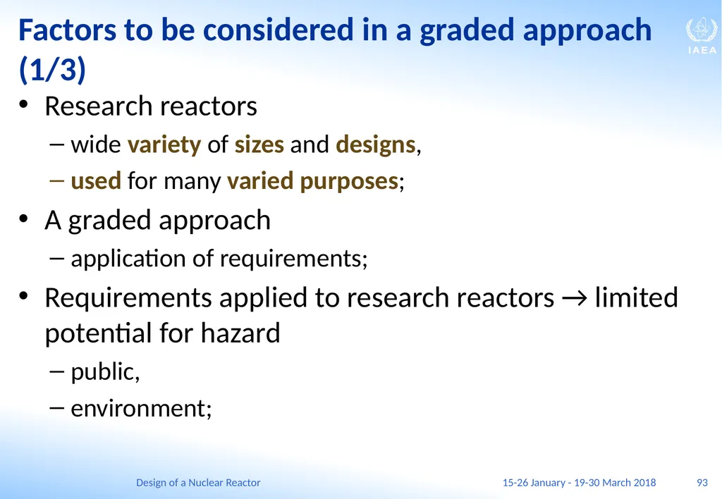 Design of a Nuclear Reactor Jay Hopkins IAEA - slide 93 of 107
